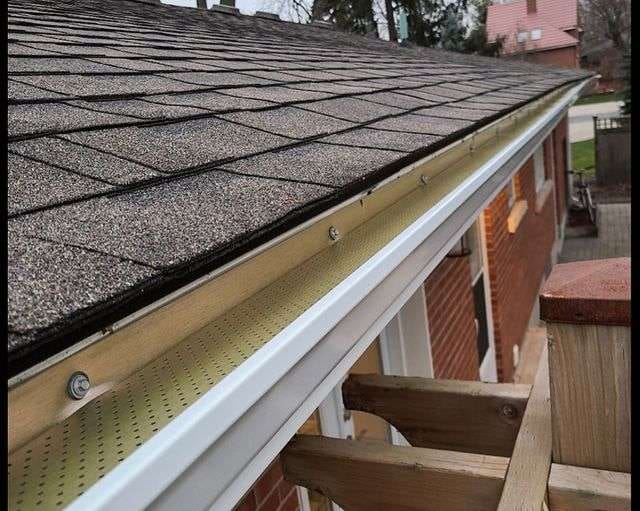 A well-maintained gutter guard on a home in Southwestern Ontario