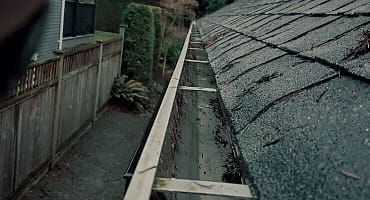 Cleaned eavestroughs as part of routine gutter care